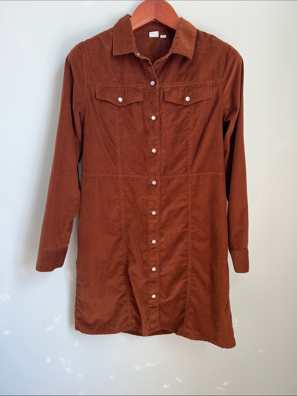 GAP | Corduroy Western Sierra Brown #516748-00 Shirt Dress Size M
